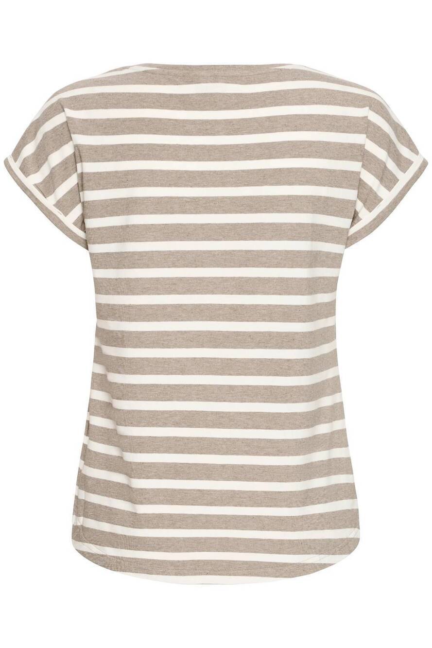 NEW B.YOUNG women's lightweight crew neck t-shirt in chinchilla